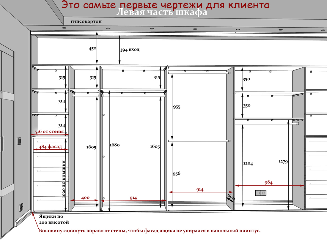 Толщина стенки шкафа. Перегородка из профиля гипсокартон для шкафа купе схема. Шкафчик с коробом из гипсокартона чертеж. Каркас перегородки из профиля под гипсокартон с дверью чертежи. Встроенный шкаф купе чертеж.