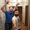 Установили зеркальные двери купе 