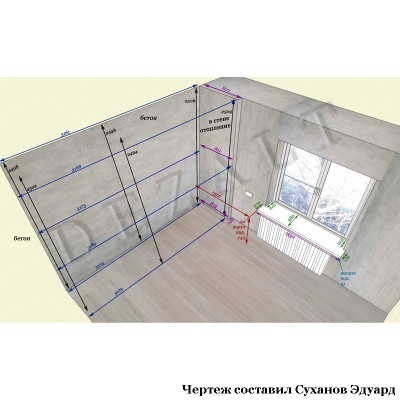 Чертежи шкафа-купе с письменным столом
