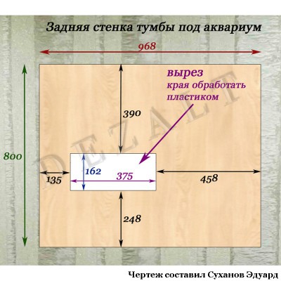 Чертежи тумб 