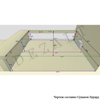 Схемы встроенного шкафа-купе в спальню 