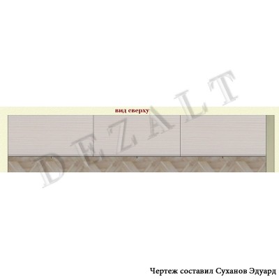 Чертежи встроенного шкафа с распашными дверьми 