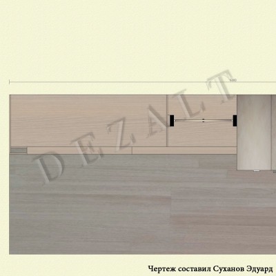 Встроенный шкаф-купе три двери