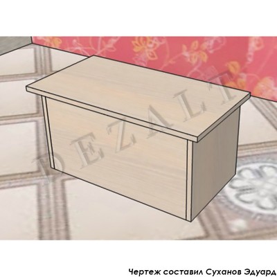 Чертеж встроенного шкафа-купе в прихожую