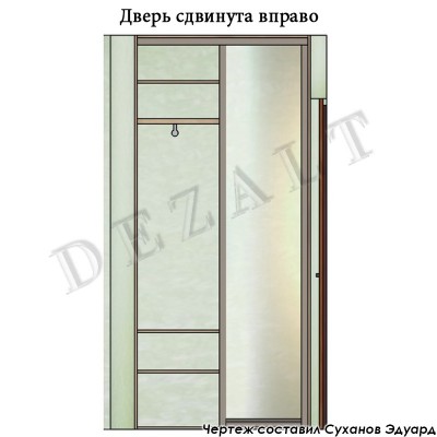 Схема шкафа-купе в прихожую