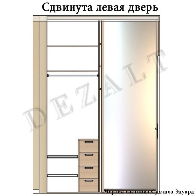 Встроенный шкаф-купе в прихожую 