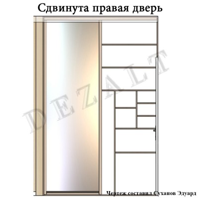 Встроенный шкаф-купе в прихожую 