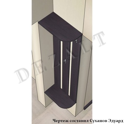 Чертеж гардеробной