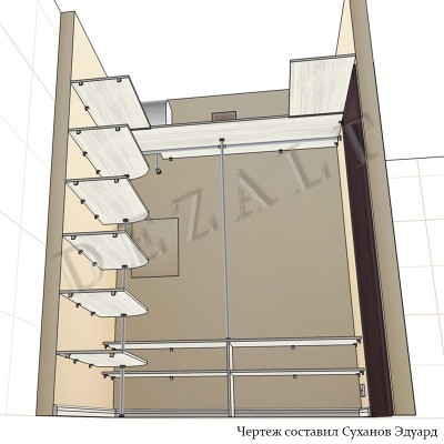 Чертежи гардеробной