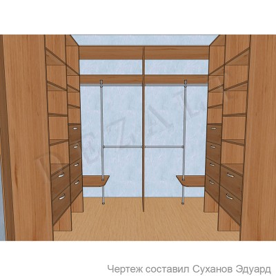 Чертежи гардеробной