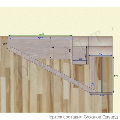 Шкаф-купе в угол комнаты