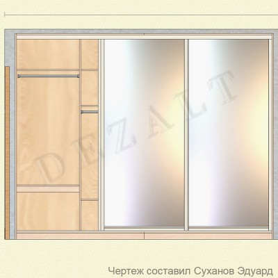 Схема каркасного шкафа-купе