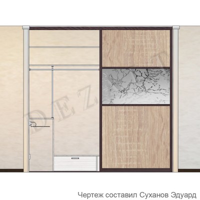 Шкаф-купе встроенный