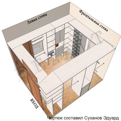 Большая гардеробная