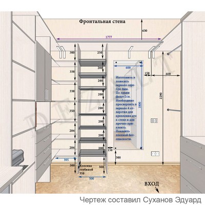 Большая гардеробная