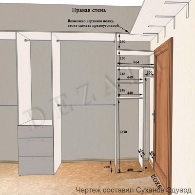 Большая гардеробная