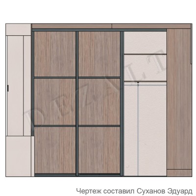 Шкаф-купе встроенный 