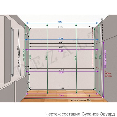 Шкаф-купе встроенный 