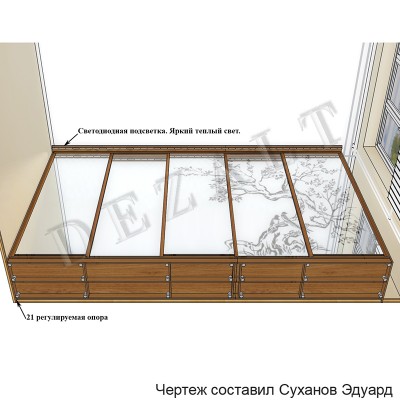 Каркасный большой шкаф-купе