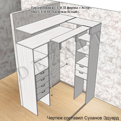 Чертежи гардеробной