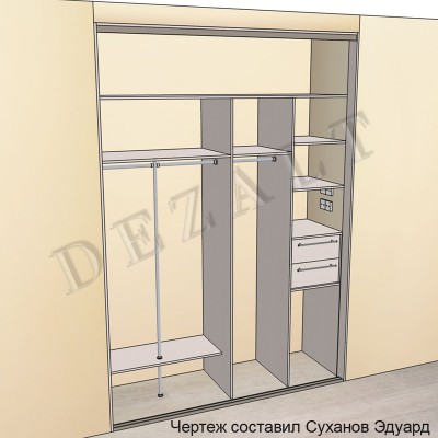 Шкаф-купе в нишу