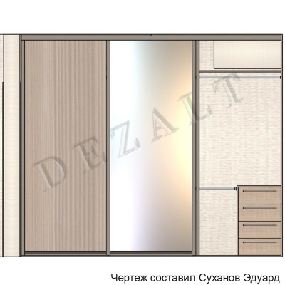 Шкаф-купе с корзинками из Икеи