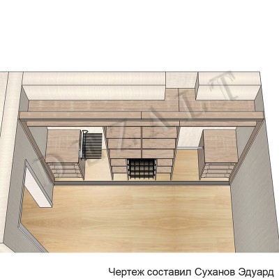 Шкаф-купе с корзинками из Икеи