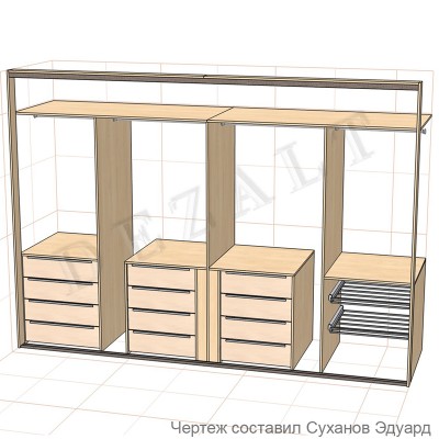 Шкаф-купе встроенный 