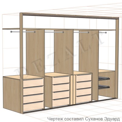 Шкаф-купе встроенный 