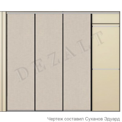Шкаф-купе 4 двери