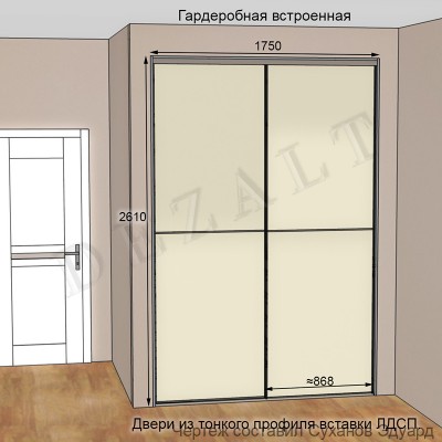 Чертежи гардеробной