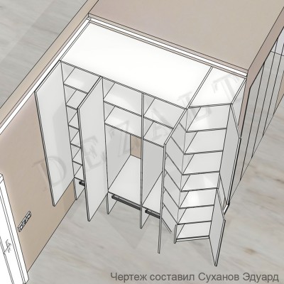 Шкаф распашной в прихожую