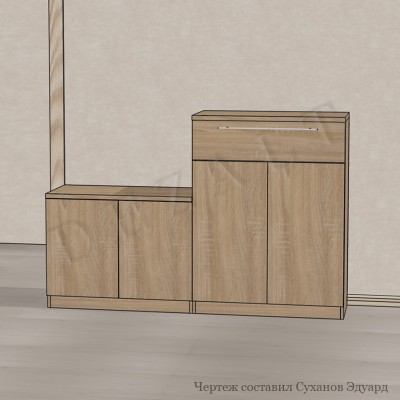 Шкаф распашной в прихожую