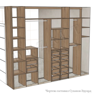 Шкаф-купе с пристройкой