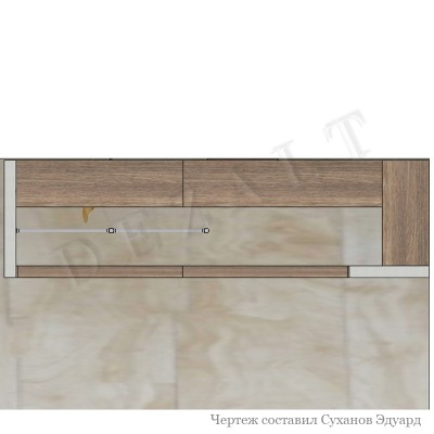 Шкаф-купе с загибом