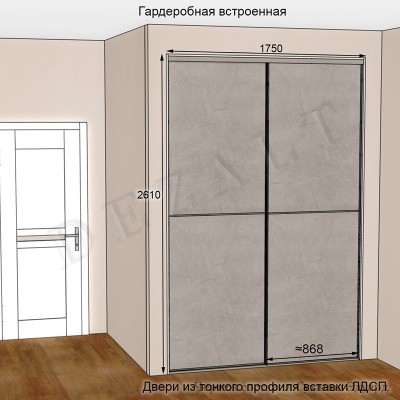 Схемы гардеробной комнаты