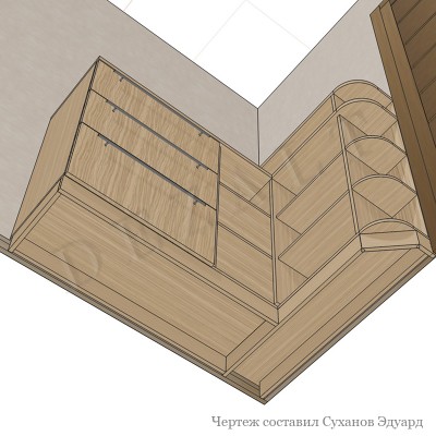 Тумба угловая 