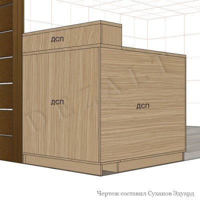 Тумба угловая 