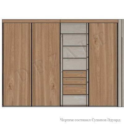 Шкаф-купе 4 двери