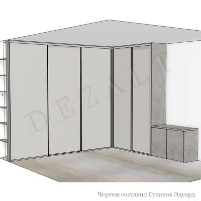 Шкаф-купе угловой