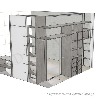 Шкаф-купе угловой