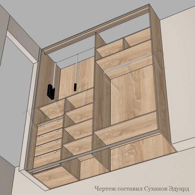 Шкаф-купе перегораживает комнату