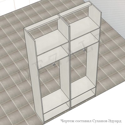 Шкаф распашной с зеркалами