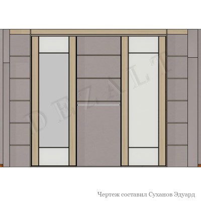 Шкаф-купе со скошенными сторонами