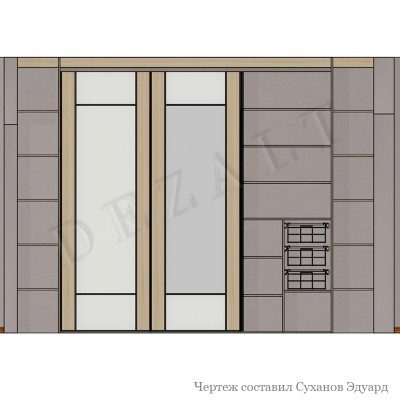 Шкаф-купе со скошенными сторонами