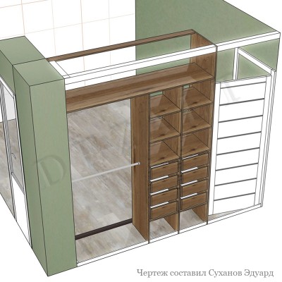 Шкаф-купе с зеркалами