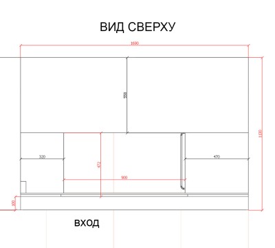 Гардеробная в спальню с зеркалом и подсветкой
