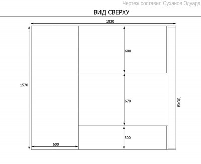 Схемы гардеробной