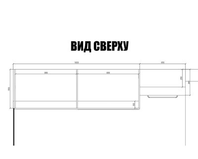 Шкаф распашной с открытой секцией для одежды