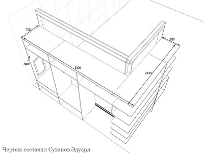 Шкаф-купе угловой с зеркалами